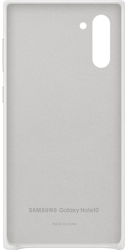 Чехол оригинальный Samsung Leather Cover для Galaxy Note 10 (белый) фото 2